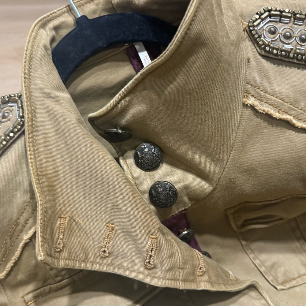 Free People Tan Utility Jacket - Picture 3 of 3